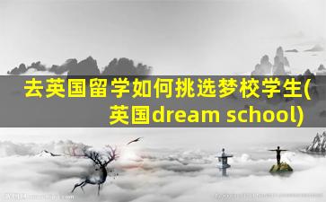 去英国留学如何挑选梦校学生(英国dream school)